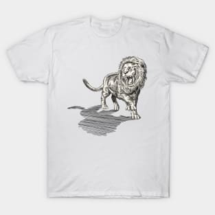 Roaring Lion Pen and Ink T-Shirt